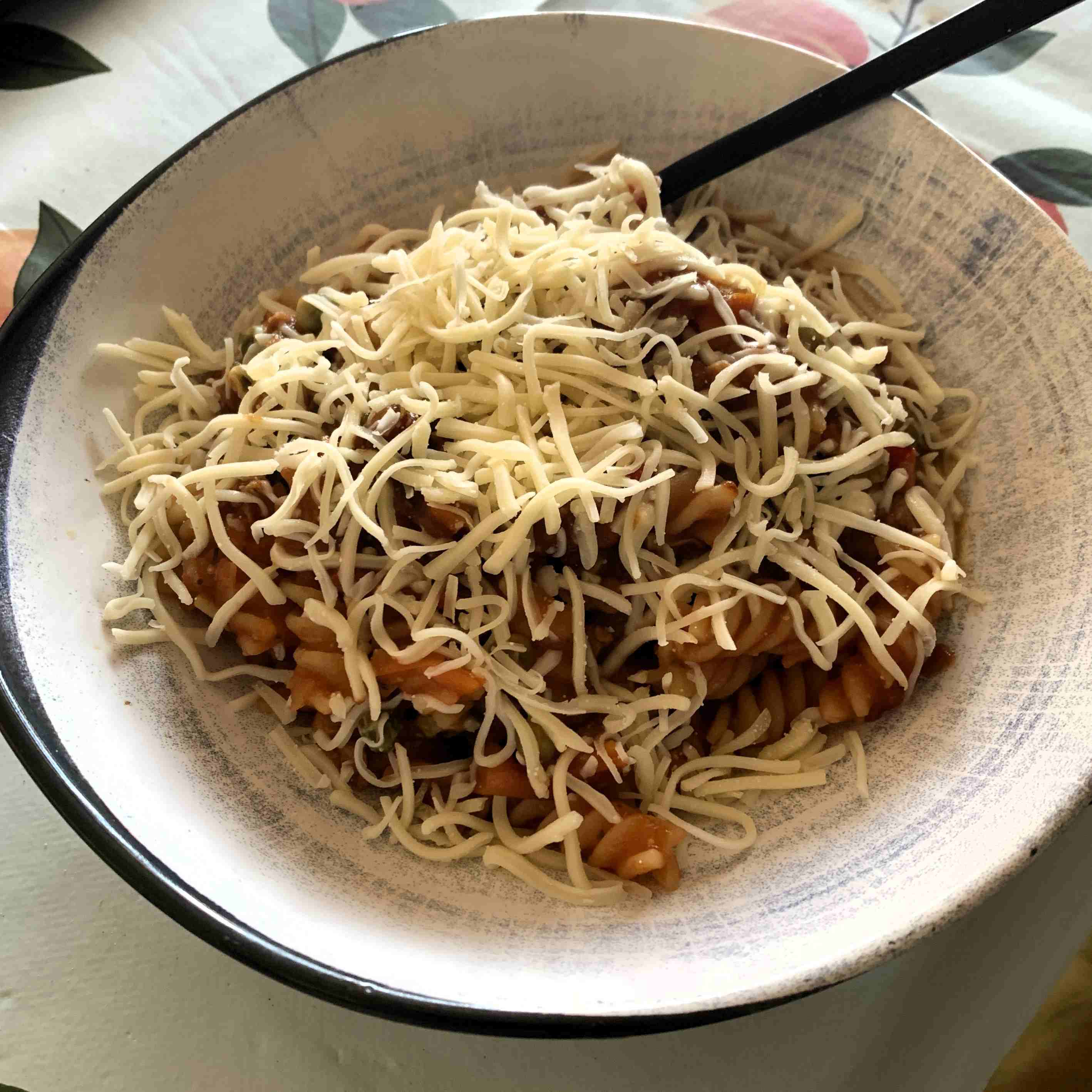 Pastagerecht van gedroogde ingrediënten